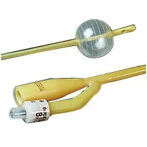 Bardex Lubricath Two-Way Latex Catheter, 5cc balloon, 14FR