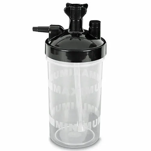 Bubble Humidifier Bottle for Oxygen Concentrators, 6 psi