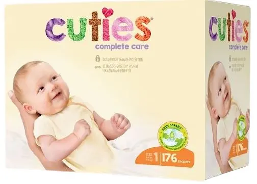 Cuties® Baby Diapers, size 4 (22-37 lbs)