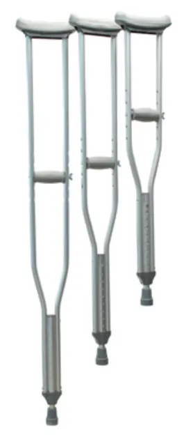 Lumex Universal Aluminum Crutches, Youth, Latex-Free