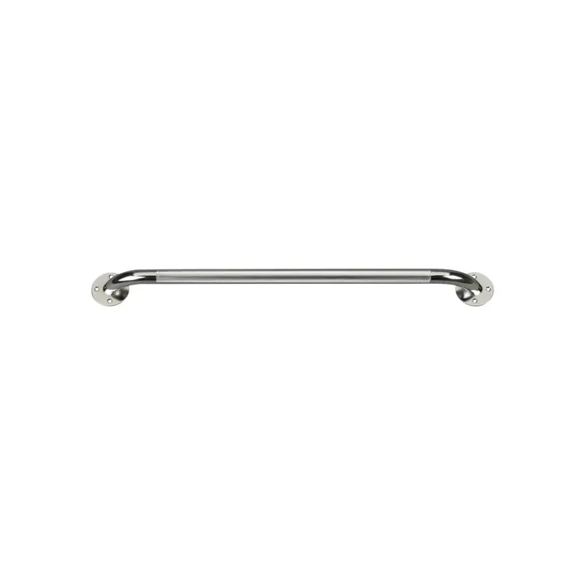 Chrome Knurled Grab Bar, 12-inch