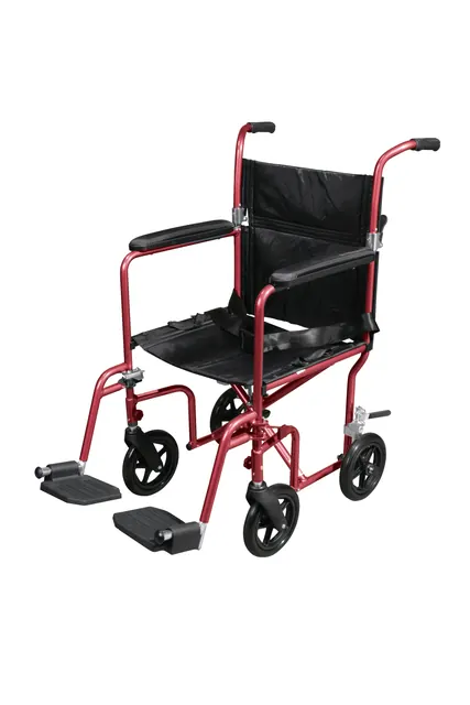 Drive Medical Aluminum Transport Chair — 8" Composite Wheels
