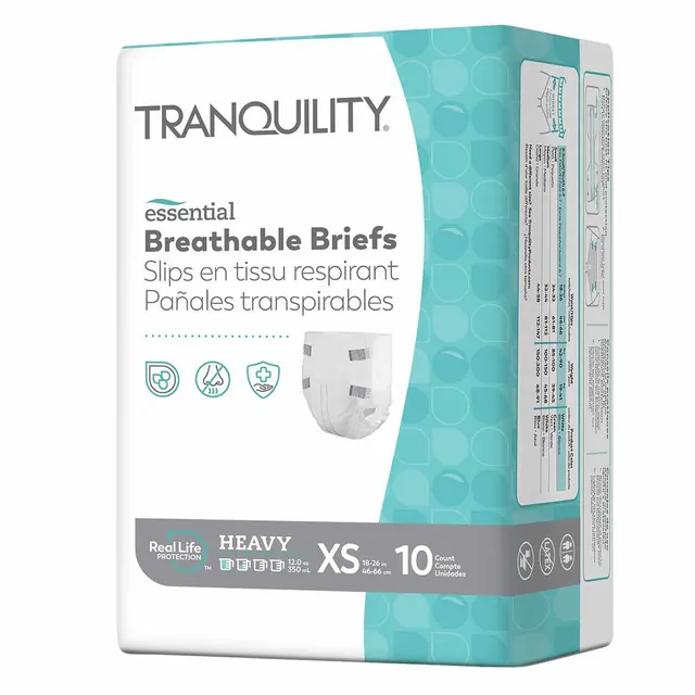 Essential Breathable Brief, XS/Youth (18"-26" waist)