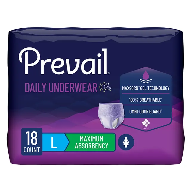 PREVAIL® Underwear for Women, small/medium (28"-40" waist)